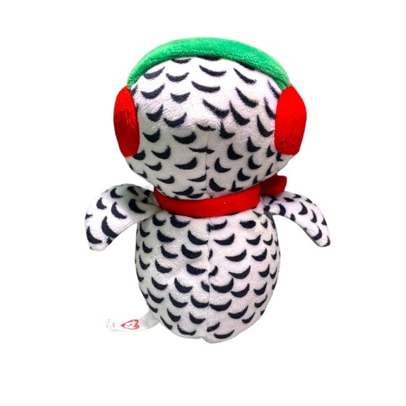 TY BEANIE BOOS NESTER The Christmas Owl 6” Plush Stuffed Animal - Picture 4 of 11